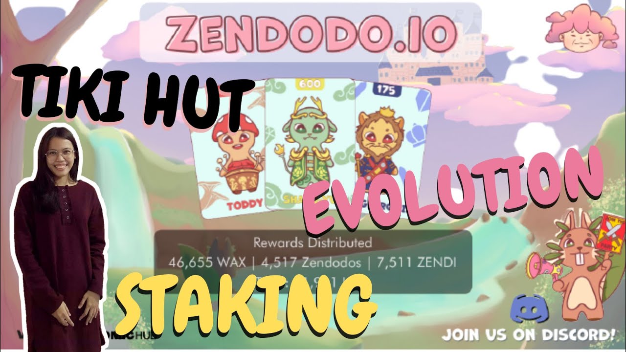 Zendodo NFT Game - Evolution, Staking, and Tiki Hut DONE!