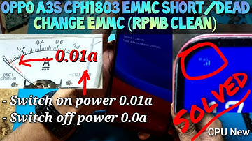 Change eMMC OPPO A3s CPH1803 | Shorted eMMC Solved