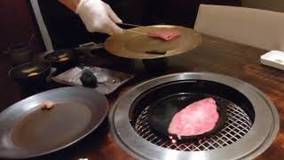 焼肉エクセレント 銀座店「ミスジのすき焼き黒トリュフと共に」