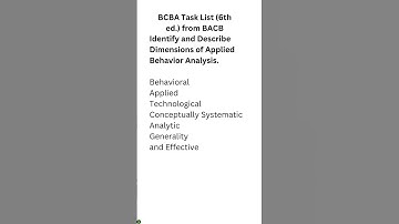 BCBA Task List: Distinguish Among Different Areas Within Applied Behavior Analysis:
