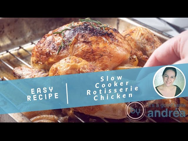 BEST Slow Cooker Whole Chicken - Rotisserie Style