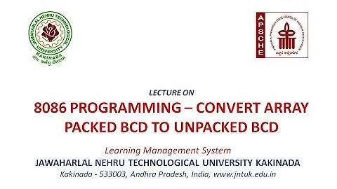 8086 programming – convert array packed BCD to unpacked BCD