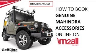 M&M Dealers Tutorials - How To Buy Mahindra Genuine Accessories Online on M2all.com screenshot 1