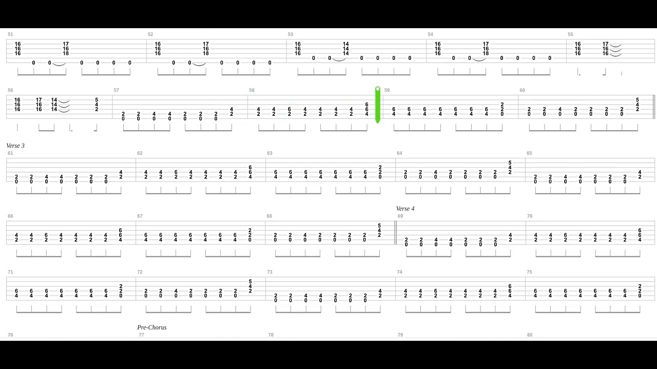 Dont Stop Believin Tab by Journey + Guitar only + Guitar tab - YouTube