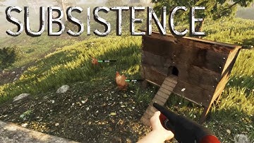 Subsistence - Attacked by Hunters! Free Range Animals, Rifle Made - Gameplay Highlights Ep 8
