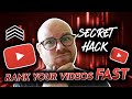 How To Rank Your Videos Fast SECRET HACK   Rank On First Page Of YouTube