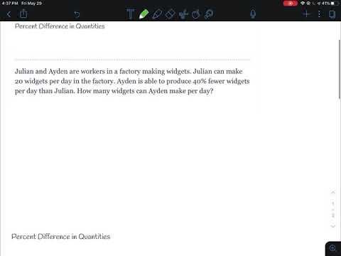 Delta Math 7: Percents-Percent Difference in Quantities