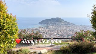 Alanya viewpoint Devlet park | walking tour 4K HDR 10 bit | I love Alanya | Алания вид с  площадки