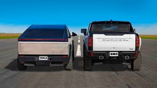 Tesla Cybertruck vs Hummer EV: ARRANCONES image