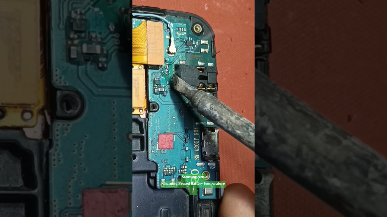 Samsung A20 Charging Paused Battery Temperature problem temperature 🌡️ 