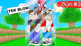 TEK BİR BLOKTAN SON ÇIKAN KAZANIR! 😱 - Minecraft