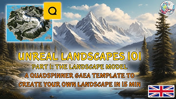Unreal Landscapes 101 - Part 01 - Modeling a landscape with a Gaea template in 15 Minuten