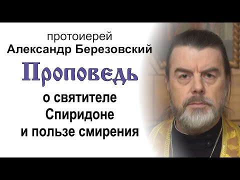 Проповедь о святителе Спиридоне и пользе смирения (2025.12.24). Протоиерей Александр Березовский