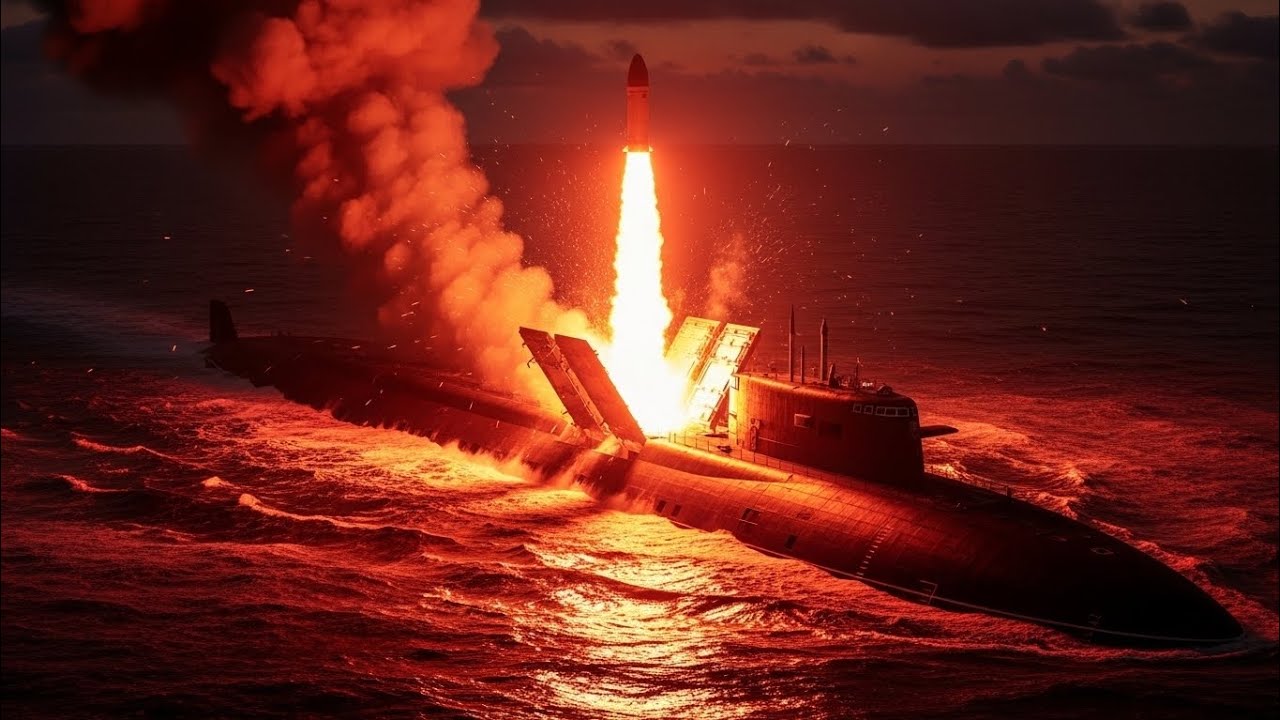 Стальной Левиафан Арктики: Огненный Пуск Ракеты из Глубин Океана