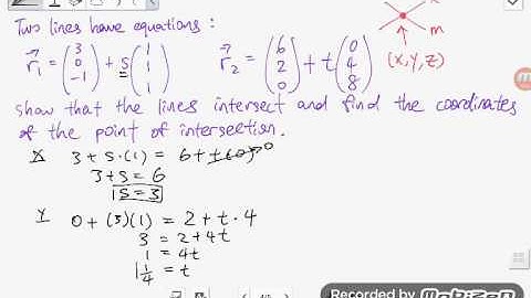 Intersection of Two Vectors
