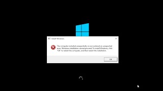 The computer restarted unexpectedly or encountered an unexpected error windows 10  Problem Solution