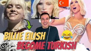 Italian Reaction 🇹🇷 Billie Eilish feat. Seda Sayan - Ah Geceler & Bad Guy (Multimix of Madness) Resimi