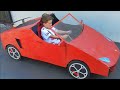 FAÇA UMA INCRÍVEL LAMBORGHINI ELÉTRICA COM PAPELÃO E CANO PVC