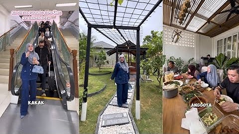 Keseruan Kak Shel bersama Keluarga Tercinta saat Tiba di Aceh 