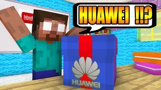 Monster School : FREE GIFT FROM HUAWEI - Minecraft Animation