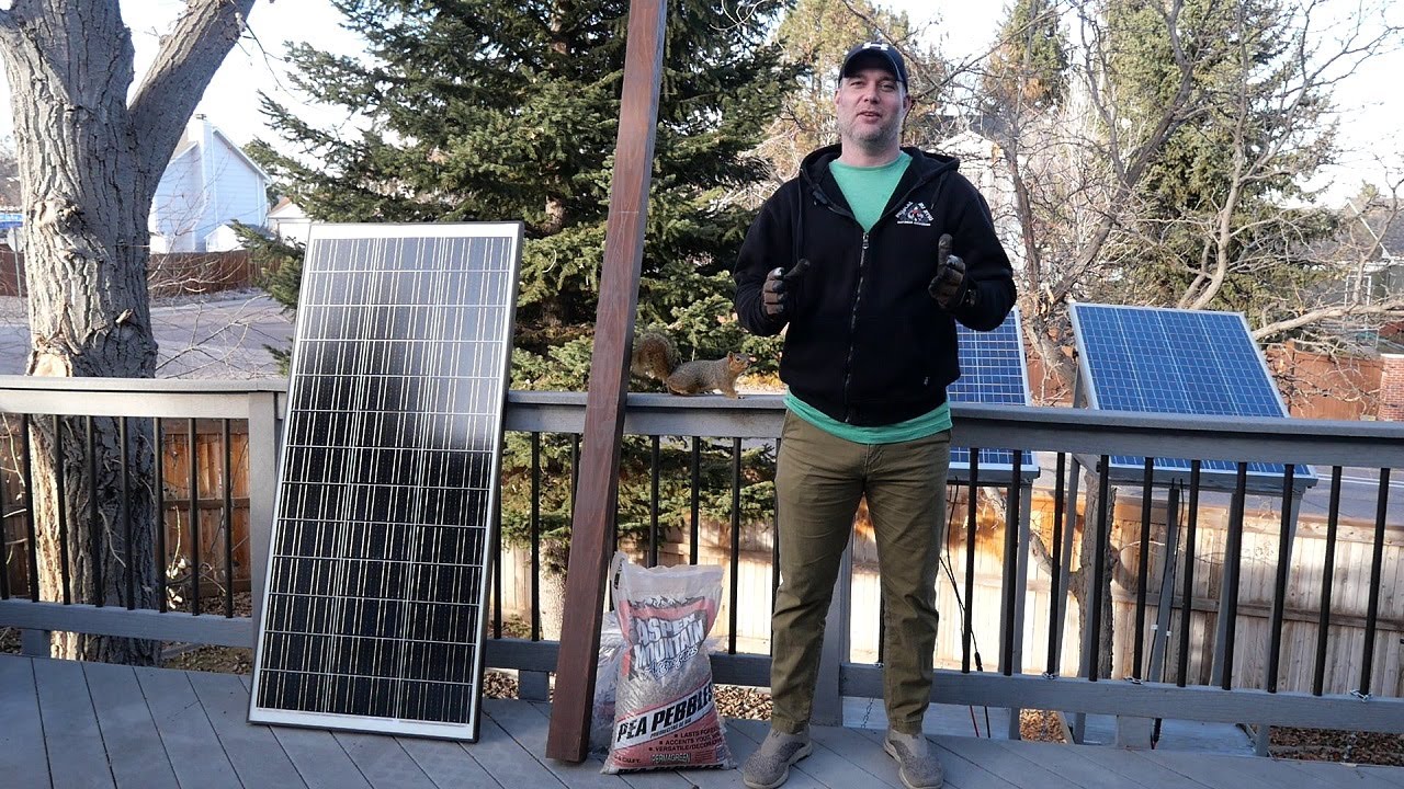 How To Pole Mount A Solar Panel - YouTube