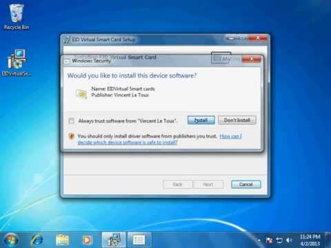 Login to active directory with just an USB Key (EIDVirtual demo)