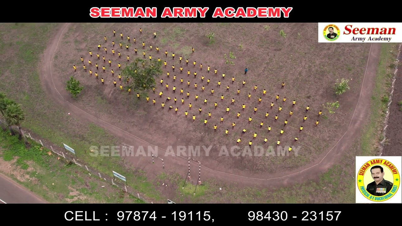 Morning Workout1600 meter running The world Police​Training Seeman Army Academy Coching Centre Madur