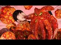 ENG SUB)Giant Spicy Octopus Scallops Steamed Eat Mukbang🔥Korean Seafood ASMR 후니 Hoony Eatingsound