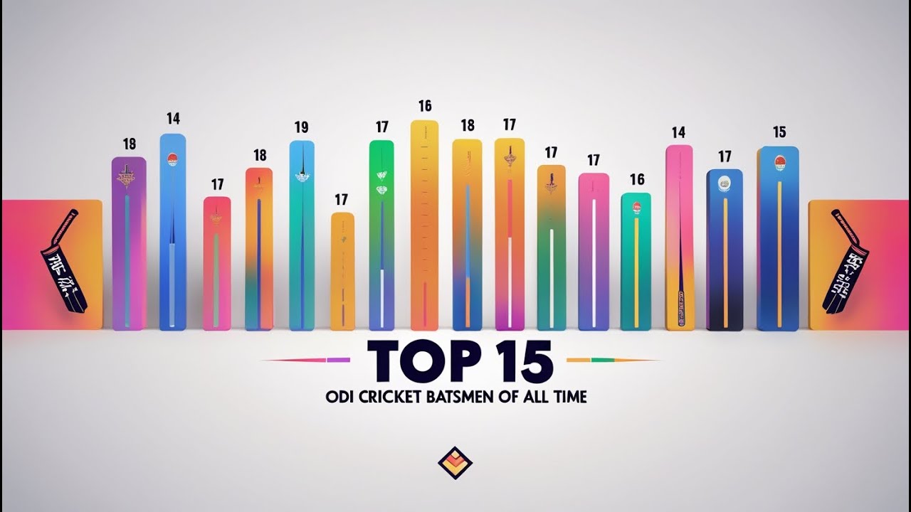 Top 15 ODI Cricket Batsmen of All Time | Bar Race Animation - YouTube