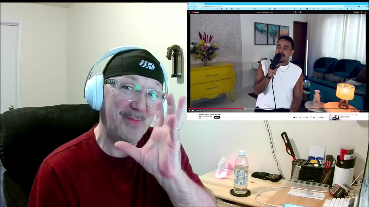 1st Time Reaction to Gabriel Henrique - Because of You