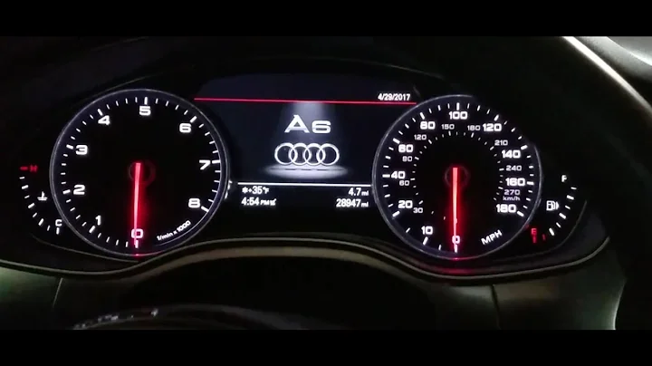Enable needle sweep / gauge test and remote windows open on 2014 Audi A6 - DIY