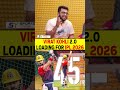 VIRAT KOHLI 2.0 LOADING FOR IPL 2026 #viratkohli #ipl2026 #rcb #royalchallengersbangalore