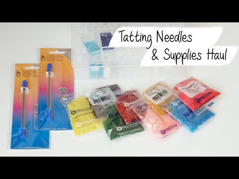 Распаковка покупок: иглы для фриволите, бисер и пр. / Supplies haul: tatting needles, beads, etc.