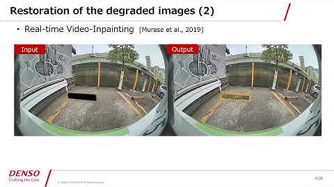 Removal of Image Obstacles for Vehicle-Mounted Surrounding Monitoring Cameras by Real-Time Video...