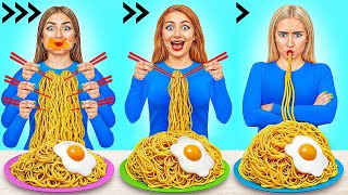 Fast, Medium or Slow Food Challenge | Funny Food Hacks by TeenDO Challenge