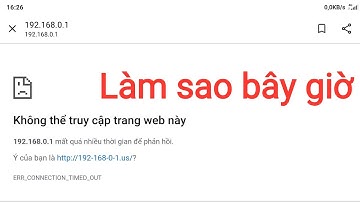 TP Link 192.168.0.1 lỗi báo không thể truy cập vào website