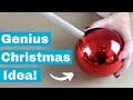 Stick a pole through an ornament for this genius Christmas idea!