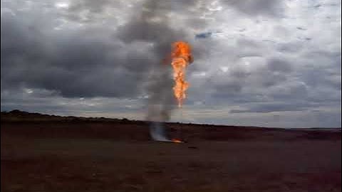 Venteo de gas en locación de pozo con afectación al medioambiente