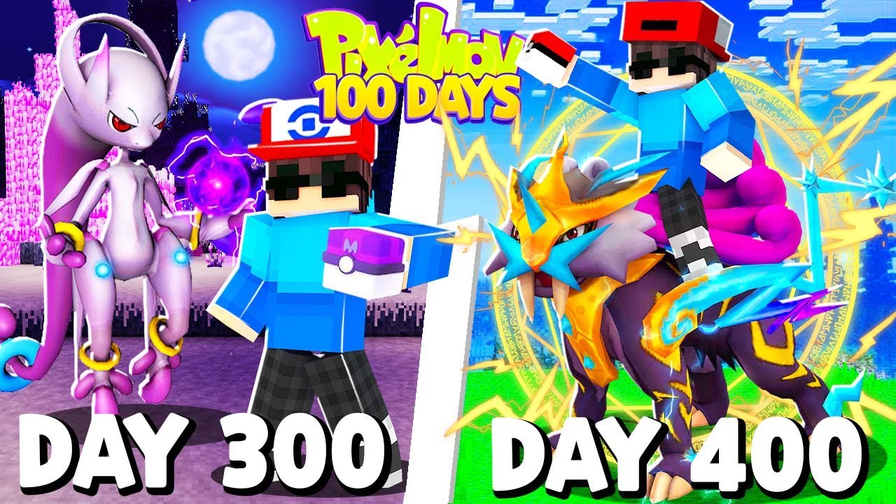Tóm tắt 400 Ngày Minecraft Pixelmon Ultra Sinh Tồn Siêu Khó Tôi Bắt lôi ...