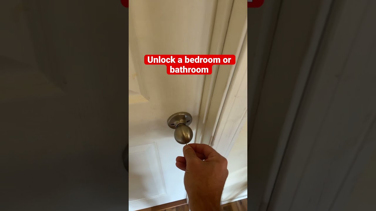 How To Unlock A Bedroom Or Bathroom Privacy Handle Diy Fyp Shorts