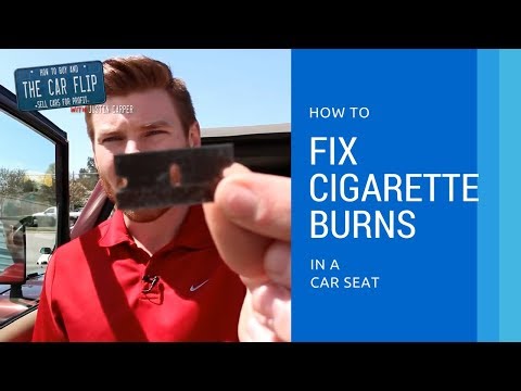 How To Fix Cigarette Burns In A Car Seat