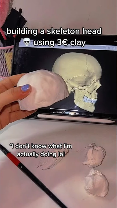 Download lagu DIY SKULL CLAY 💀☠️ #art #clayart #creative #skull