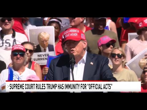 Supreme Court rules Trump has immunity for "official acts" - YouTube