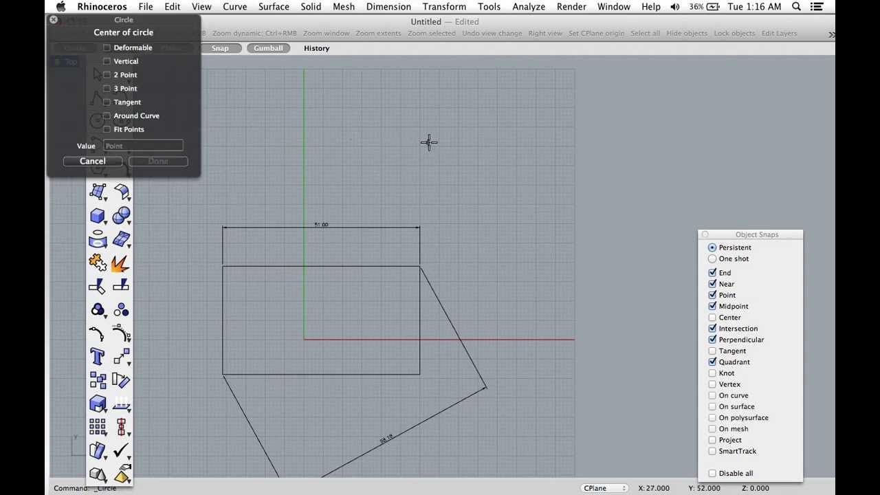 How to get Dimensions in Rhino 3D YouTube