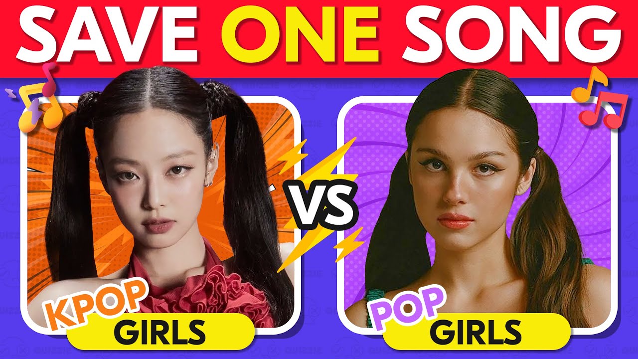 KPOP vs POP : Girls Edition ❤️‍🔥 | Save One Song 🎵 - Music Quiz