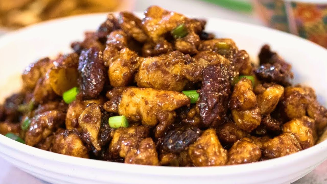 Non-Spicy Kung Pao Chicken Recipe (酱爆鸡丁) | Souped Up Recipes