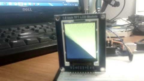 1.8` TFT LCD in Hardware SPI with Arduino