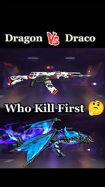 Dragon Ak vs Blue Flame Draco Ak 🔥 Free Fire Best Comparison 💯