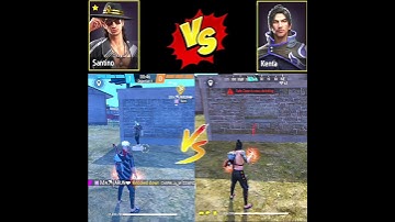 SANTINO VS KENTA CHARACTER 💥🆚 || CHARACTER ABILITY TEST || free fire character versus #freefire #ff