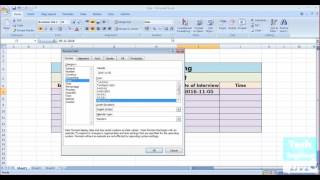 Configure Date and Time via Data Validation in MS Excel